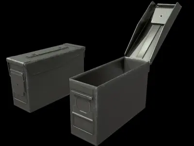 ROK Army AmmunitionBox Low-poly 3D model