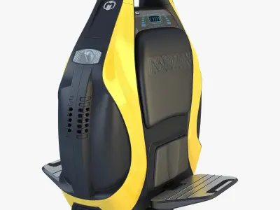 Inmotion V3 Pro yellow 3D model