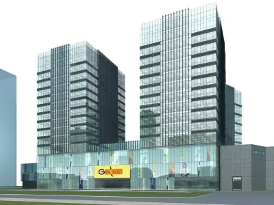 Commercial Building 3D model 83