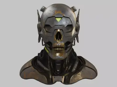 Cybernetic Reaper Low-poly 3D model
