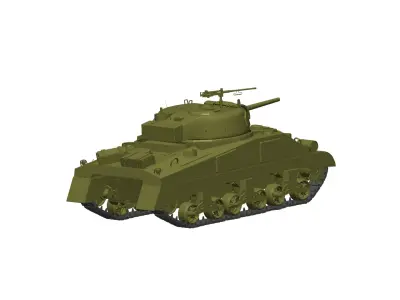 M4 Sherman Tank 3D model