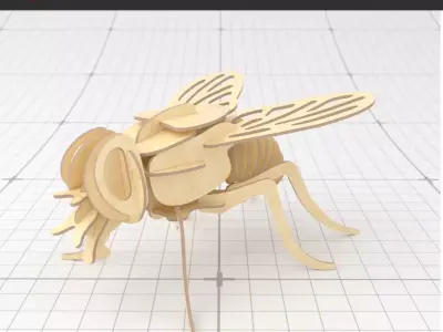 3D PUZZLE HOSUE FLY 3D model