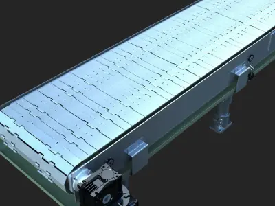 conveyor belt 3D model by fusionx