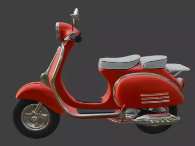 Electric Scooter 3D Model 3D model 5
