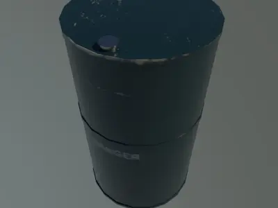 Oil barrel  Free low-poly 3D model get