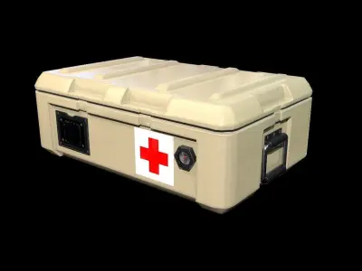 Medic Case PBR Low-poly 3D model