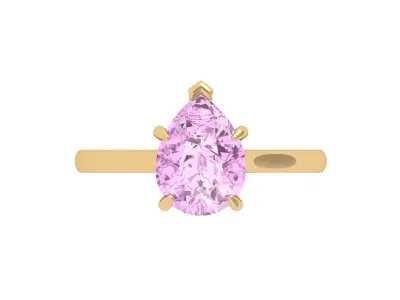 Pear Ring 3D print model get
