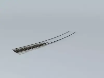 Eco Rail SnowTrack Curve Old Steam Days Free 3D model