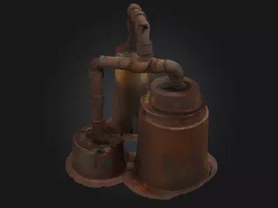Rustic Distillers  Old-World Charm for Craft Spirits and Alchemy 3D model