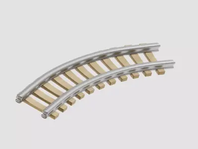 Train Track Low-poly 3D model purchase