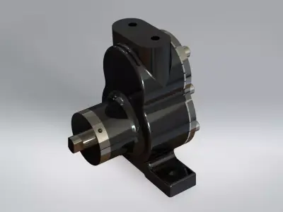 Rotary Piston Oil Pump - Solidworks Tutorial 3D model