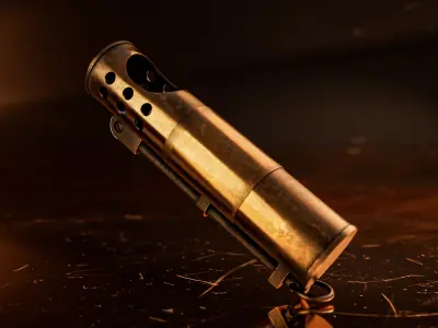 Soviet Trench Lighter Free 3D model