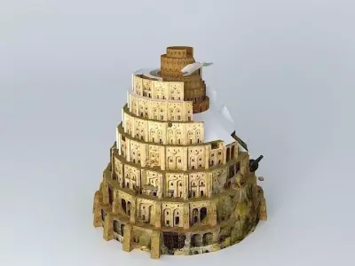 Tower of babel Free 3D model