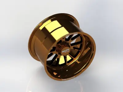 MOTO METAL-MO401 Rim 3D model