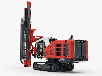 Surface top hammer drill rig Ranger DX800i 3D model