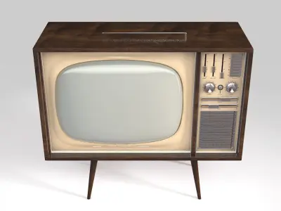 Vintage Television Concept 3D model