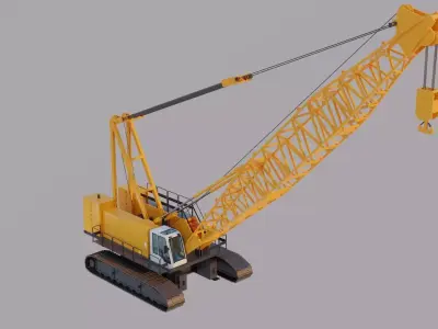Crawler Crane - Heavy Construction Crane 3D model
