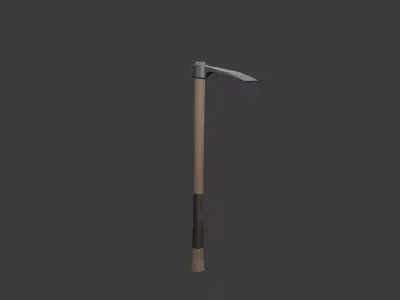Low poly Hoe Low-poly 3D model