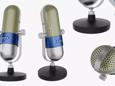 Classic Studio Microphone 3D model