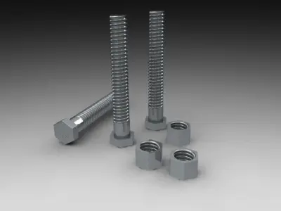 Nuts and bolts1 3D model