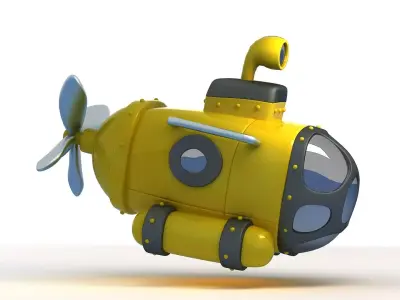  submarine seawolf navy attack deep vehicle nuclear missile  3D model