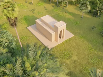 Zigurat ancient pyramid-Ziggurat Temple 3D model order