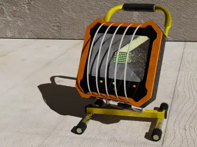 construction spotlight 3D model buy