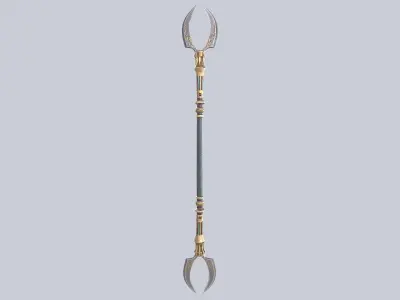 Anubis weapon Low-poly 3D model