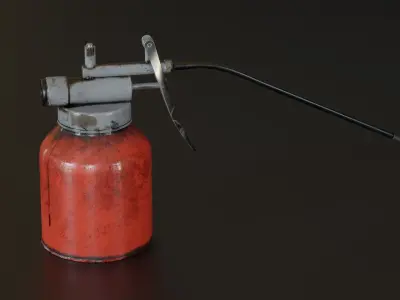 Oil Gun  Low-poly 3D model