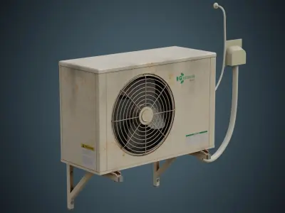 Air Conditioner 5B Low-poly 3D model