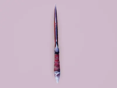 Crimson Edge Dagger Low-poly 3D model
