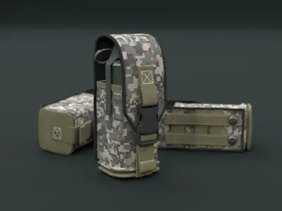 Army pouch Free 3D model