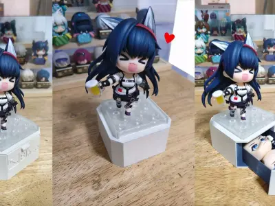 Nendoroid base with part  3D print model