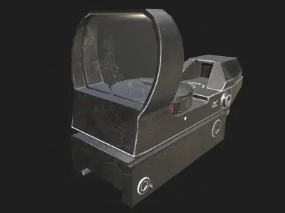 Red Dot Sight Low-poly 3D model purchase