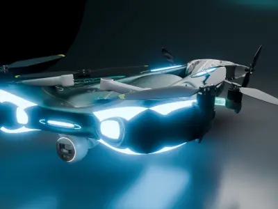 sci fi drone  3D model