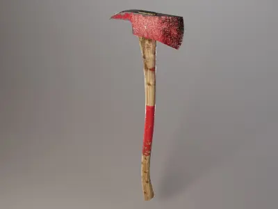 Axe Weapon Combo Low-poly 3D model