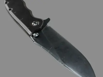 Jackknife Low-poly 3D model