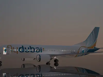 Flydubai Boeing 737 max 8 3D model