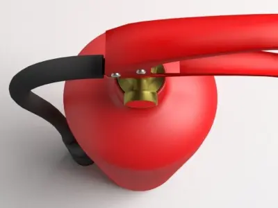 Fire Extinguisher 2 3D model