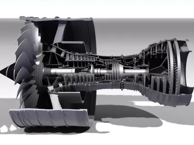 Trent 900 Engine 3D model