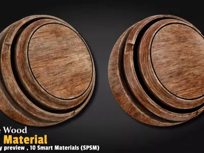 Base Wood Smart Material Substance 3d Painter Texture