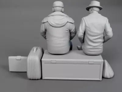 Planes Trains and Automobiles - Neil and Del 3D print model