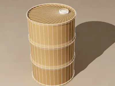 Old drum 3D model