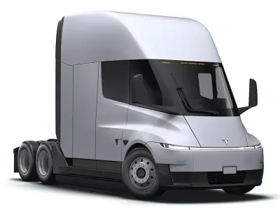 Tesla Semi Tractor 6x4 2026 3D model