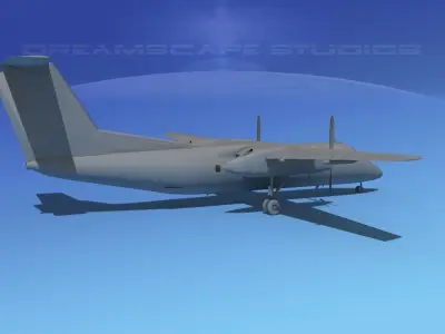 Dehaviland DHC-8 100 VBM 3D model