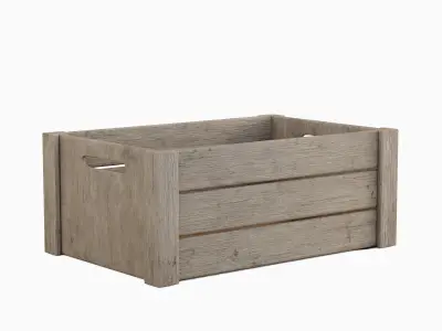 Wooden Crate Set B  3D model