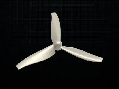 Drone propeller 3 blade 3D print model