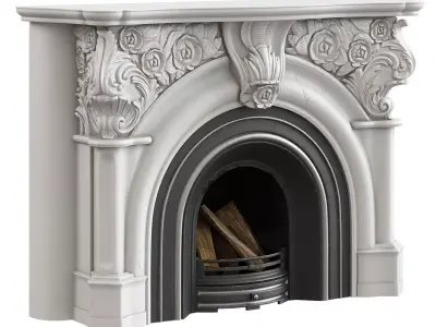 Victorian Fireplace 3D model