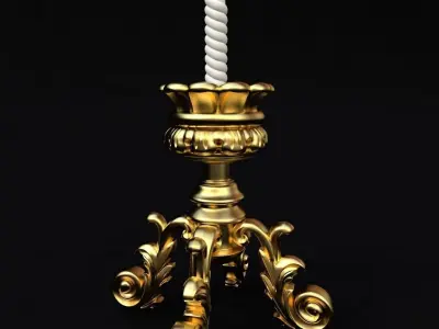 chandelier candle holder 3D model get