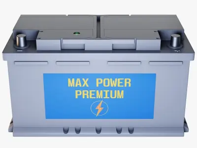 Car Battery 3D model from CGTrader
